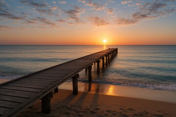 Obraz premium Stunning dawn over the historic tunnel