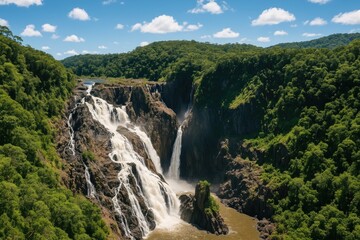 Majestic Cascade of Barron Falls