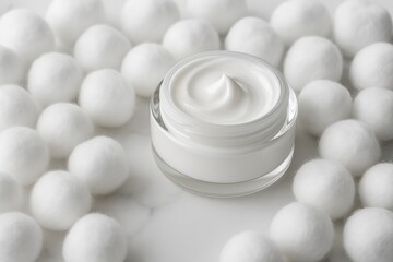 Luxury facial moisturizer for sensitive skin with natural ingredients and soothing texture