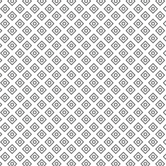Fototapeta premium Abstract geometric pattern. A seamless background. White and black ornament. Graphic modern pattern. 