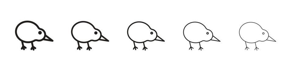 Kiwi bird icon vector, Symbol, logo illustrations