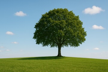 A solitary tree standing alone