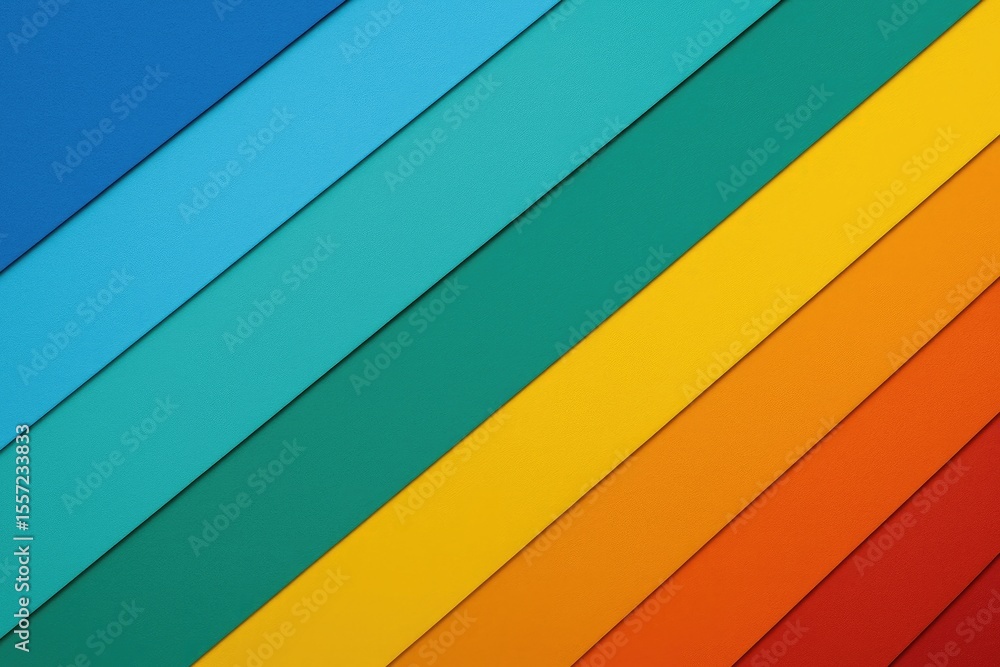 Poster vibrant and colorful abstract backdrop created with layered paper textures