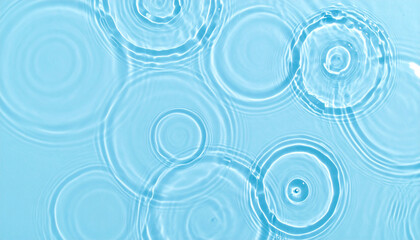 Crystal Clear Blue Water Texture with Ripples, Splashes, and Bubbles

