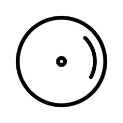 Fototapeta premium compact disc line icon