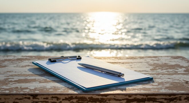 beach chair on the beach