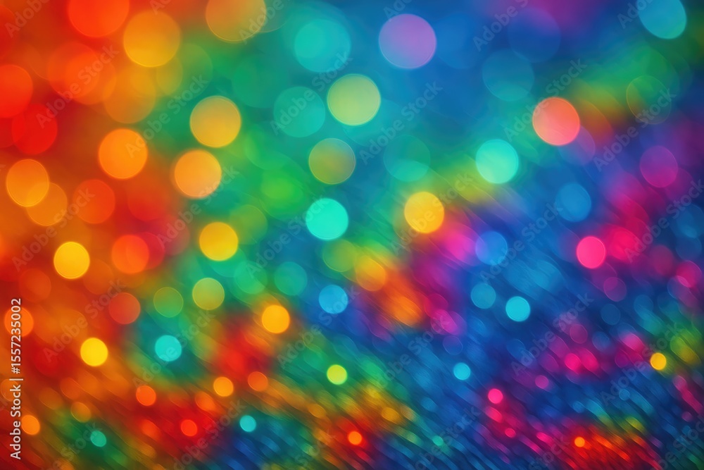 Aufkleber abstract multicolored pattern with a bokeh backdrop