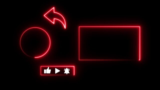 Subscribe button and outro for gaming and video channels Youtube End screen Outro Card subscribe to my channel - Powered by Adobe