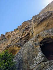 Water-shaped Cave in Mountain Scenery