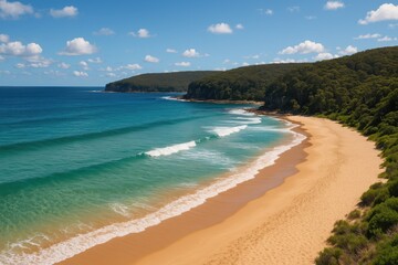 Obraz premium Stunning coastal scenery within a protected natural reserve