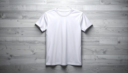 Blank T shirt template front and back view isolated on white background for apparel mockup