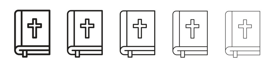Obraz premium Bible icon vector, Symbol, logo illustrations