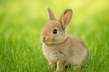 Fototapeta premium Cute Little Bunny for Newborns