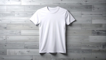 Blank T shirt template isolated on white background front and back view for mockup and design use


