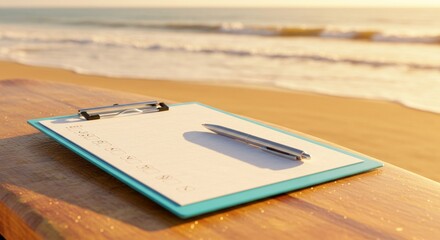 pen on a notebook