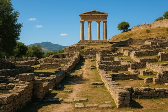 Ancient Ruins at Velia Archaeological Site