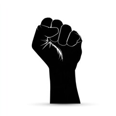 silhouette of a fist