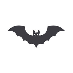 Halloween bat silhouette flying dark night spooky creature
