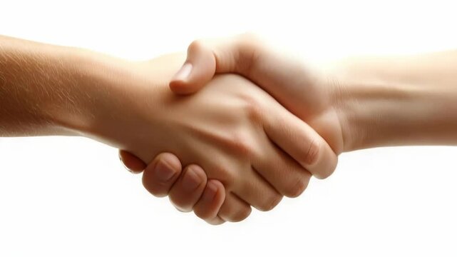 Professional Handshake Reaching Agreement and Building Trust