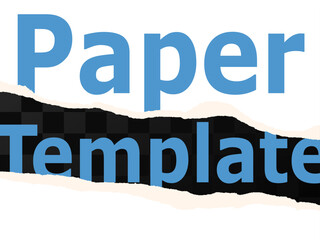 Vector template for web design, scrapbooking and decoration. Sheets of paper with torn edges and space for text. Hole between sheets of paper. Grunge realistic stylish effect.