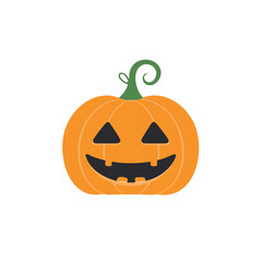 Happy halloween jack o lantern pumpkin cartoon