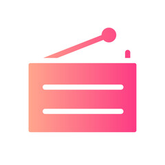 Obraz premium radio gradient icon