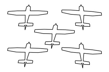 Plane icon vector for web and mobile app. Airplane sign and symbol. Flight transport symbol. Travel sign.