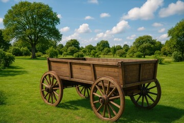 Fototapeta premium Open Wagon Shipping Services