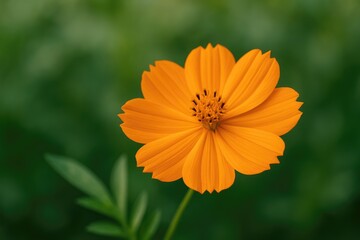 Vibrant orange wildflower with a soft focus background