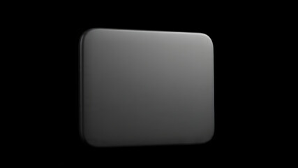 blank black mockup for branding product isolated dark background