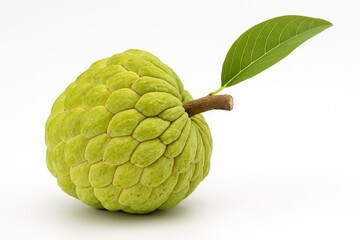 Obraz premium Custard Apple (Sitaphal) shown on a plain white backdrop
