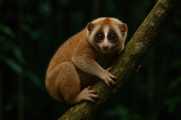 Tree-dwelling Slow Loris Resting
