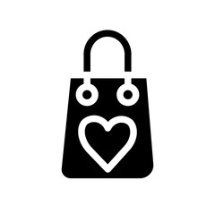 gift bag glyph icon