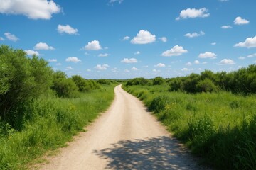 Fototapeta premium Trail through Molentargius Saline Regional Park