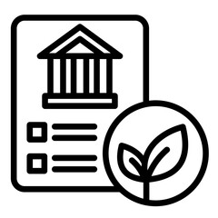 Eco-Friendly Policy  Icon Element For Design	