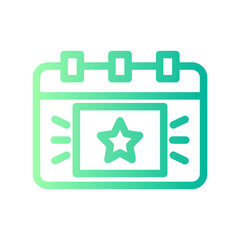 calendar gradient icon