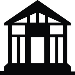 Classic Building Architecture Simple House Icon Design