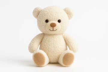 Obraz premium Soft stuffed animal against a plain white backdrop