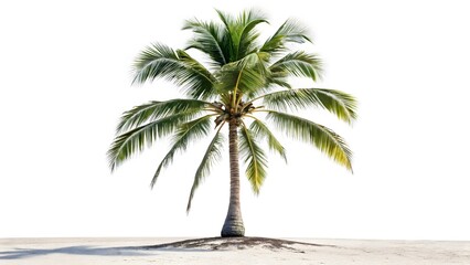 Obraz premium Coconut tree isolated on white