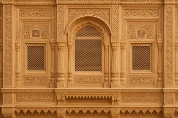 Decorative Stone Wall Patterns from Rajasthan's Jodhpur Region