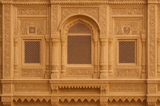 Decorative Stone Wall Patterns from Rajasthan's Jodhpur Region