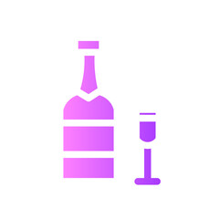 champagne gradient icon