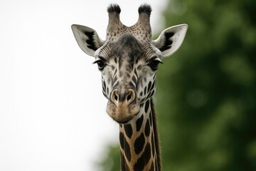 Fototapeta premium Monochrome Giraffe Illustration