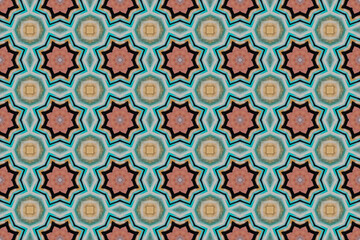 Seamless Luxury Wallpaper Decoration Tile Fashion Fabric Digital Graphic Art Shape Geometric Interior Perspective Template Visual Symmetric Textile Texture Design Cloth Background Endless Pattern.