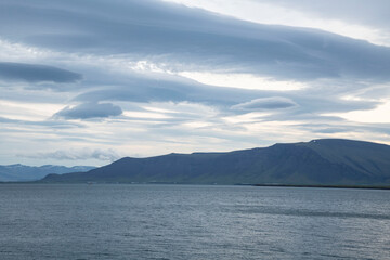 lake and mountains