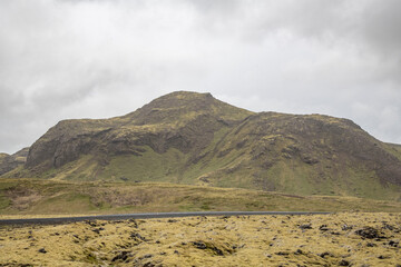 mountain landscape with clouds