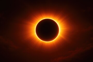Sun's Radiance Amidst a Solar Eclipse
