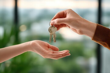 Key Handing Over Keys in a Modern Setting