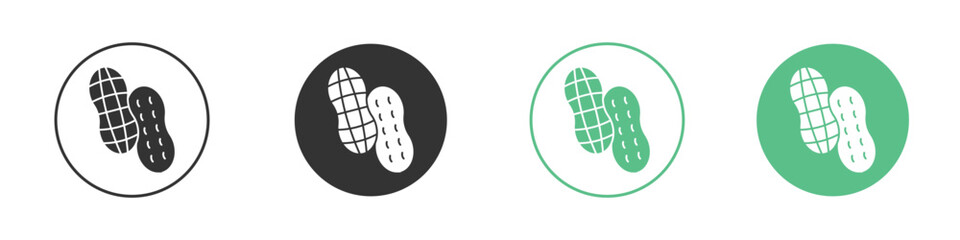 Peanut icon vector, Symbol, logo illustrations