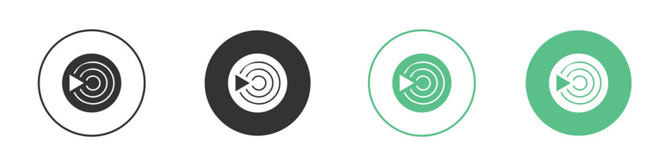 Livestream icon Vector simple flat graphic illustration.